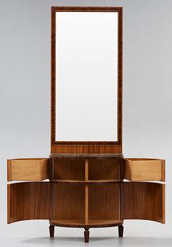 A Carl Malmsten Swedish Grace bureau with mirror, 1920's-30's.