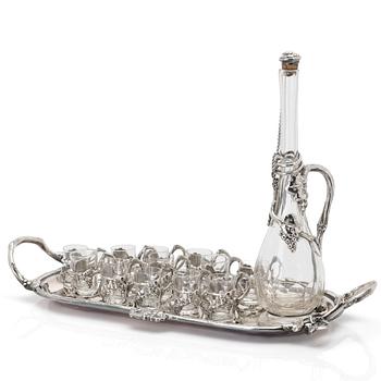 Art Deco drinks set, Fratelli Broggi, Italy, first half of the 20th century.