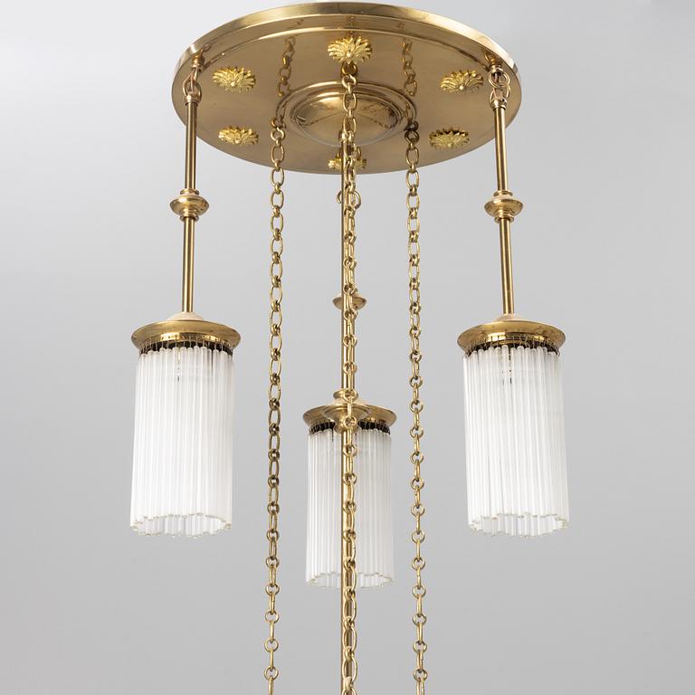 An early 20th century chandelier, Sweden.