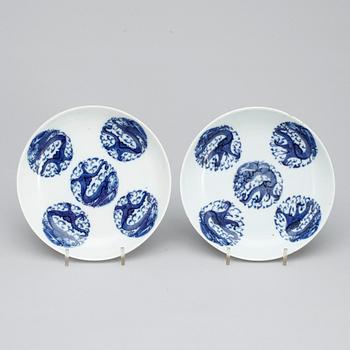 FAT, ett par, porslin, Kina 1800-tal.