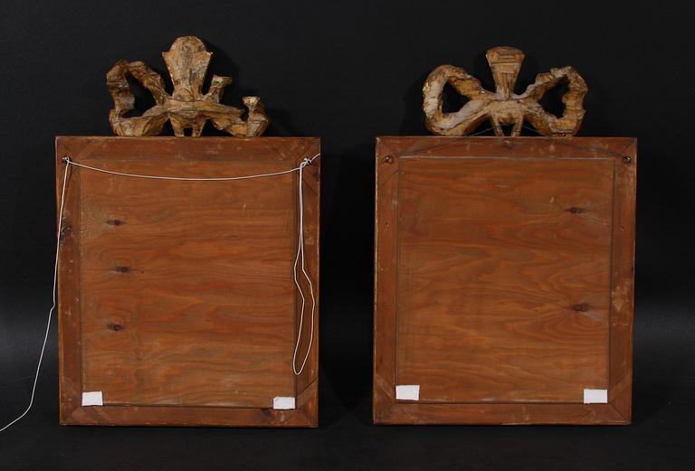 SPEGLAR, ett par, gustaviansk stil, tidigt 1900-tal.