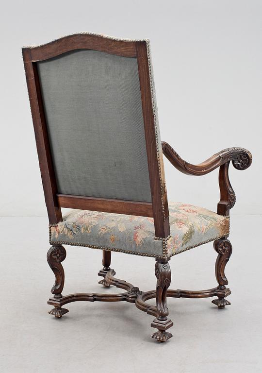 KARMSTOL, barockstil, omkring 1900.