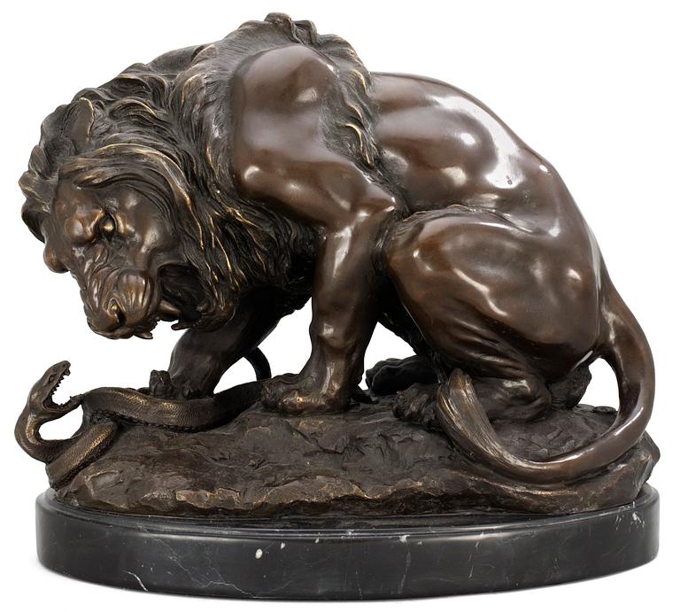 Antoine Louis Barye Efter, "Lion et serpent".