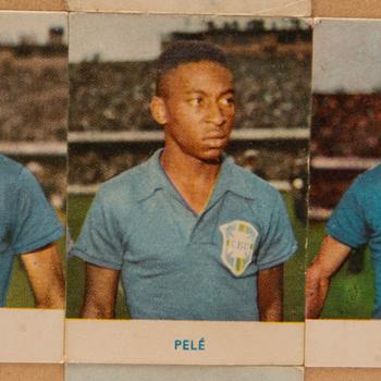 Album, with approx. 180 cards, including Pelé, World Cup in Sweden 1958, Alifabolaget.