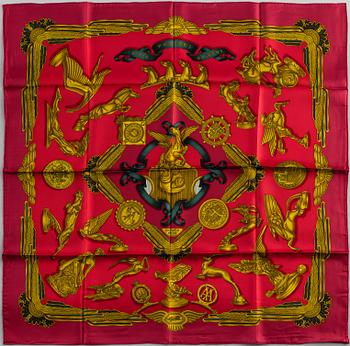 HERMÈS, scarf, 'Les Parures Du Vent'.