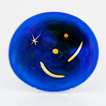 Göran Wärff, fat, unikt, Kosta Boda, signerat.