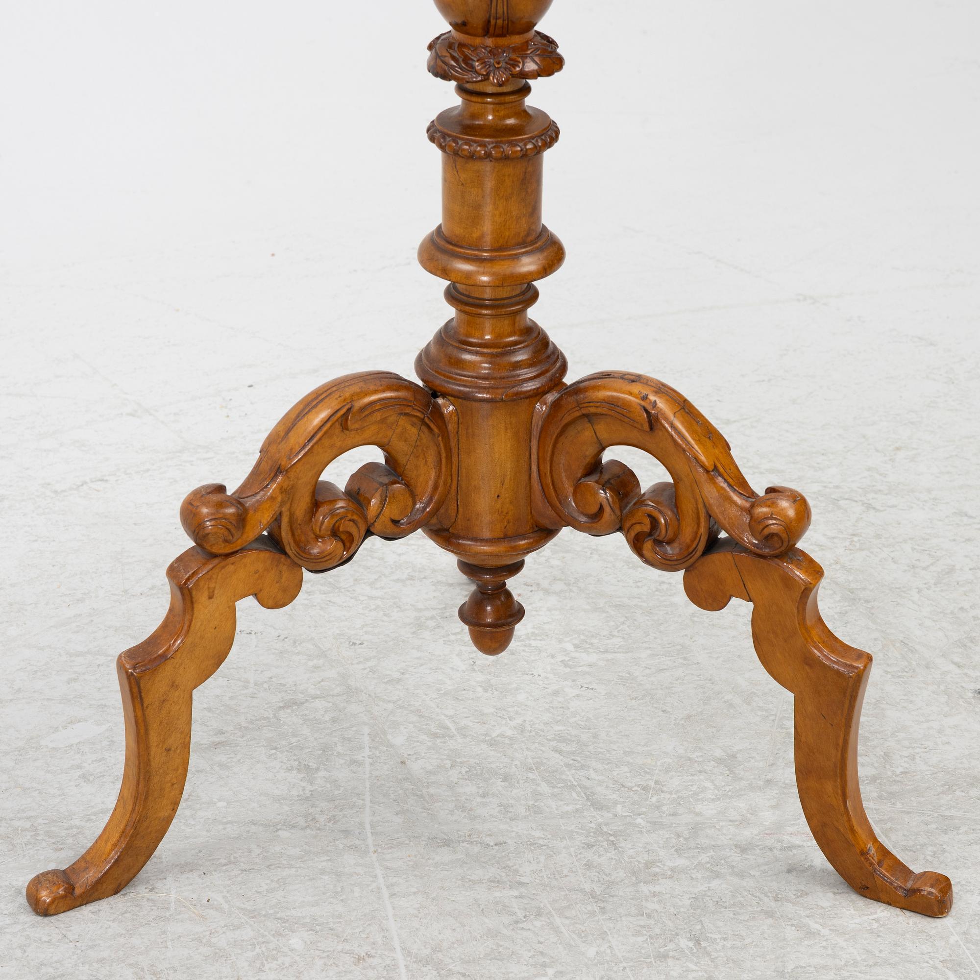 Fällbord, 1800-talets andra hälft.