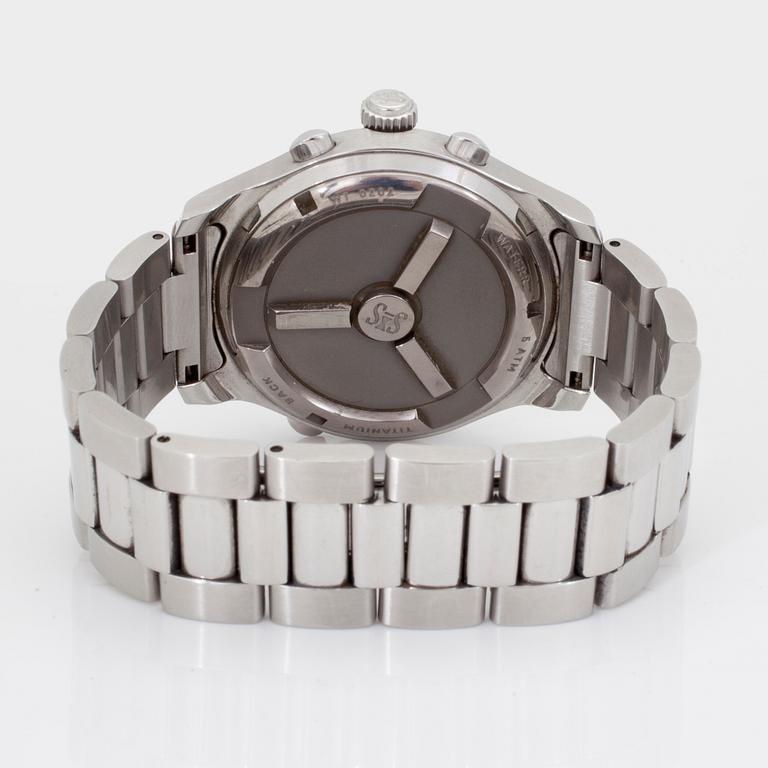 SJÖÖ SANDSTRÖM, Chronolink, Worldtimer UTC, "Racing", armbandsur, 40 mm,