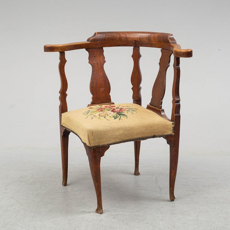 An 18th century chair.