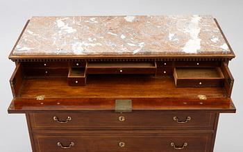 Writing desk, Late Gustavian Stockholm work by Isac Löfgren (master 1804–1816),