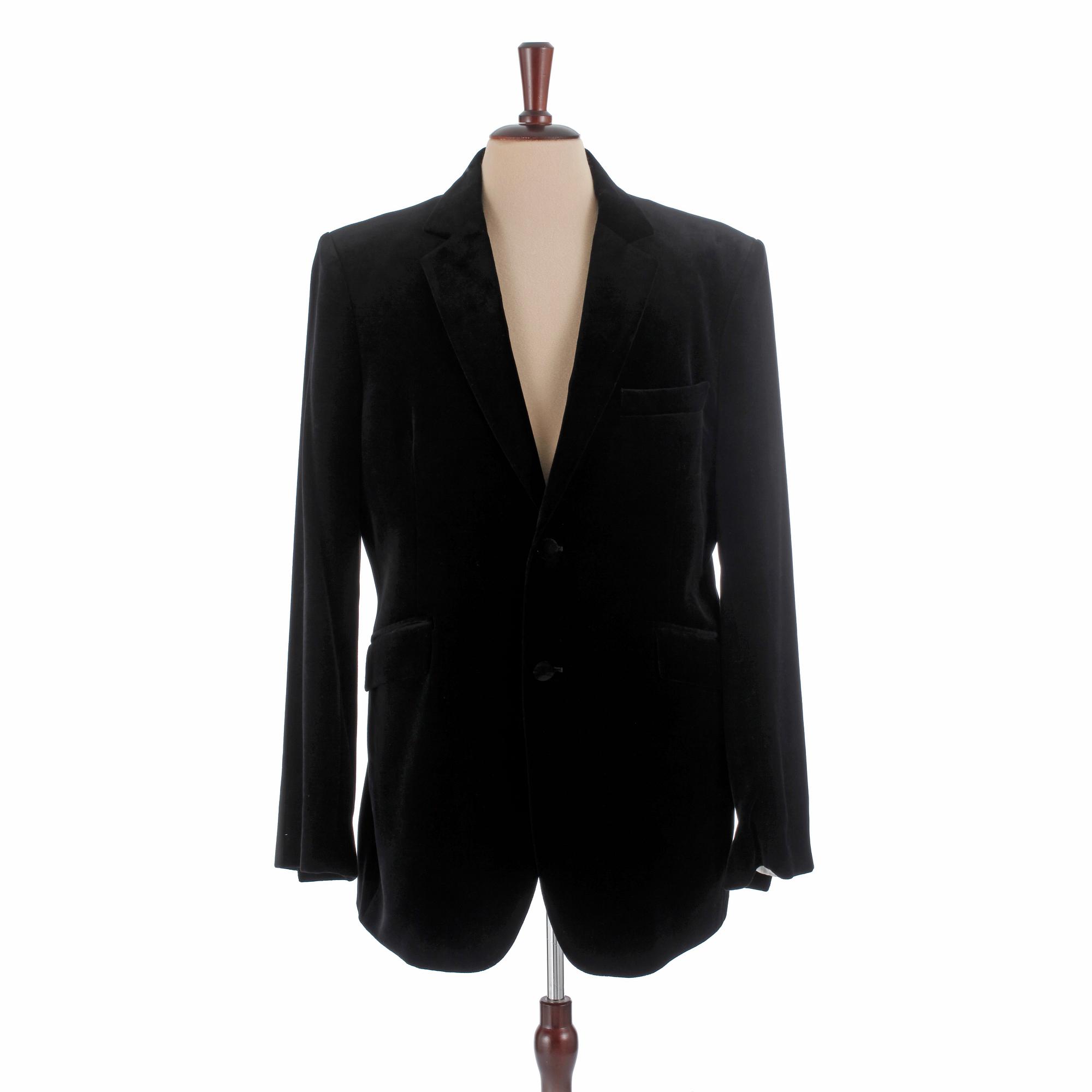 FAVOURBROOK, a black velvet jacket, size 52.