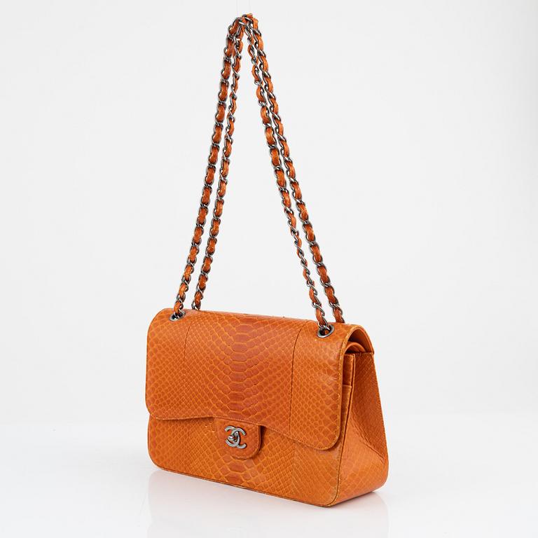 Chanel, "Python Jumbo Double Flap Bag", 2014.