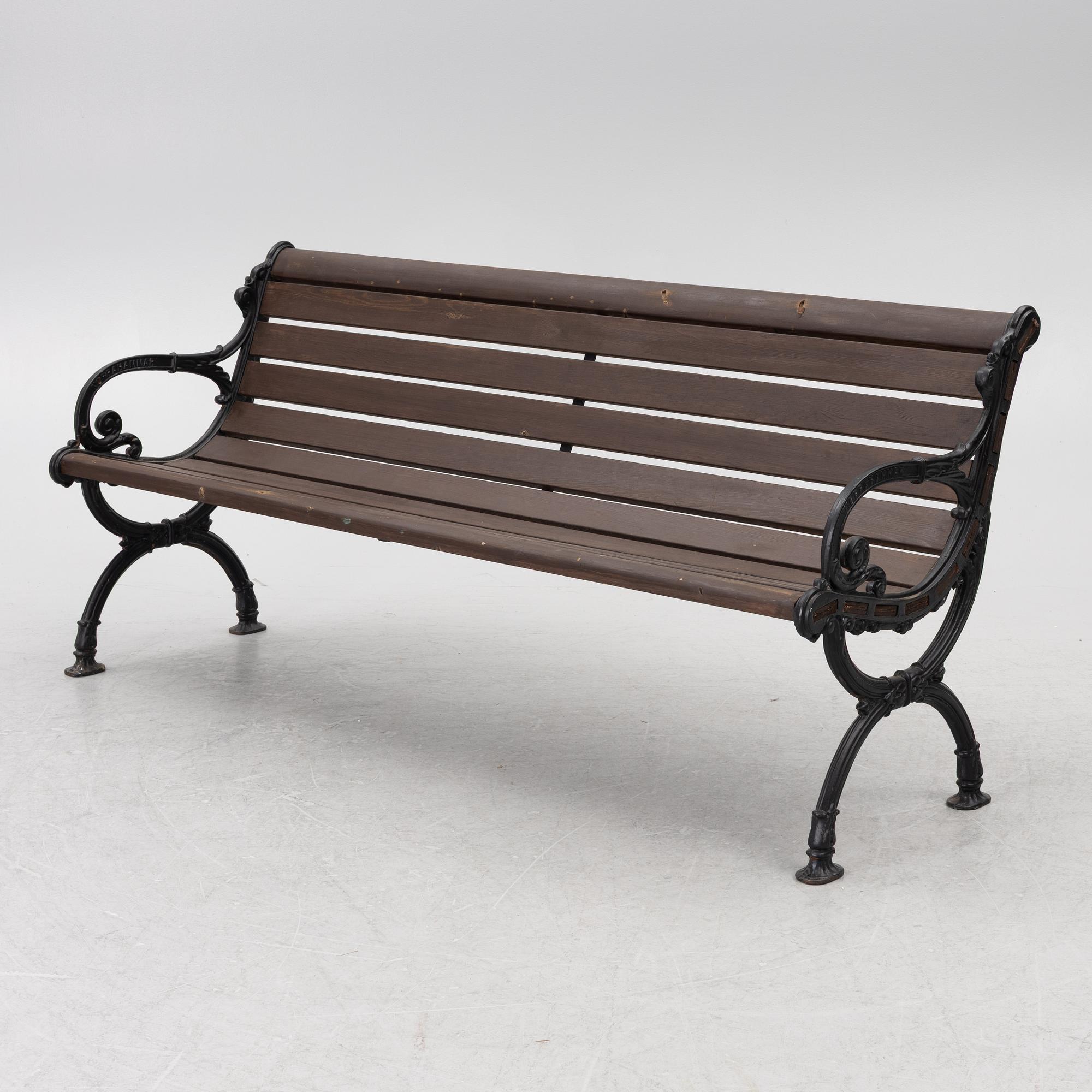 Trädgårdssoffa, Norrahamars bruk, 1900-talets slut.