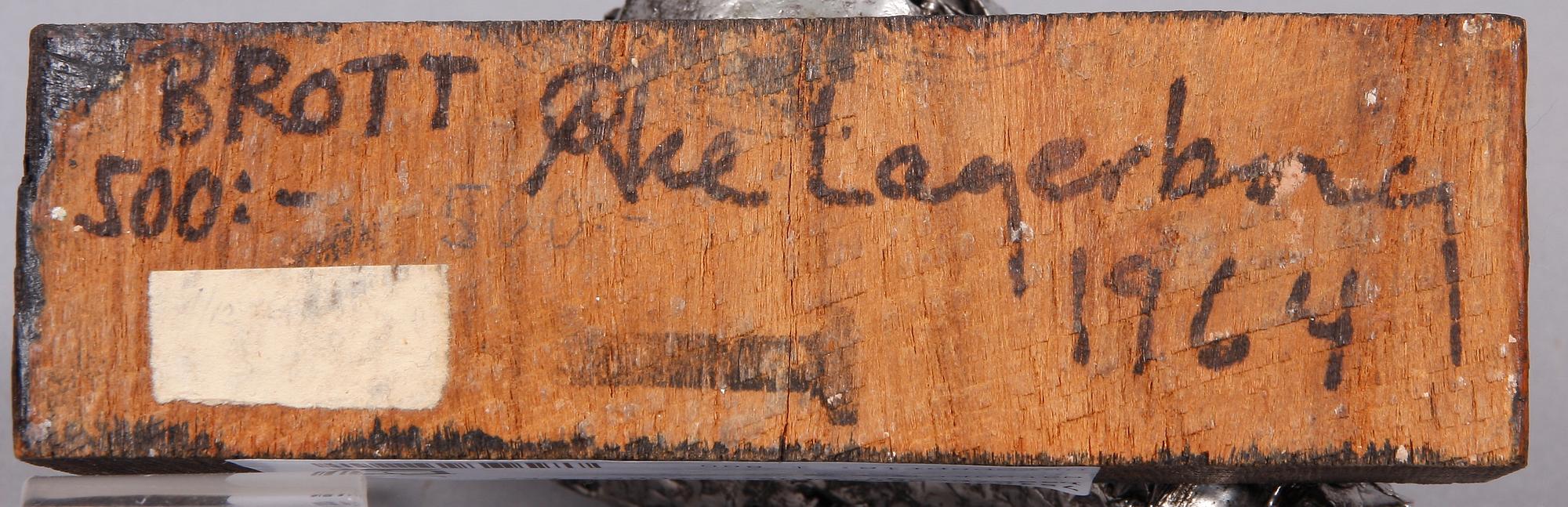 ÅKE LAGERBERG, skulptur, brons.