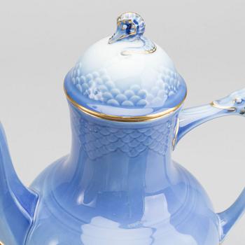 SERVIS, 24 delar "Blå Måsen", Royal Copenhagen och Bing & Gröndahl porslin 1900-talets senare del.