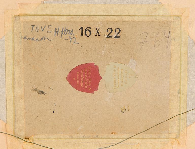 Tove Jansson, Kaupunkinäkymä (mahdollisesti Helsingistä).