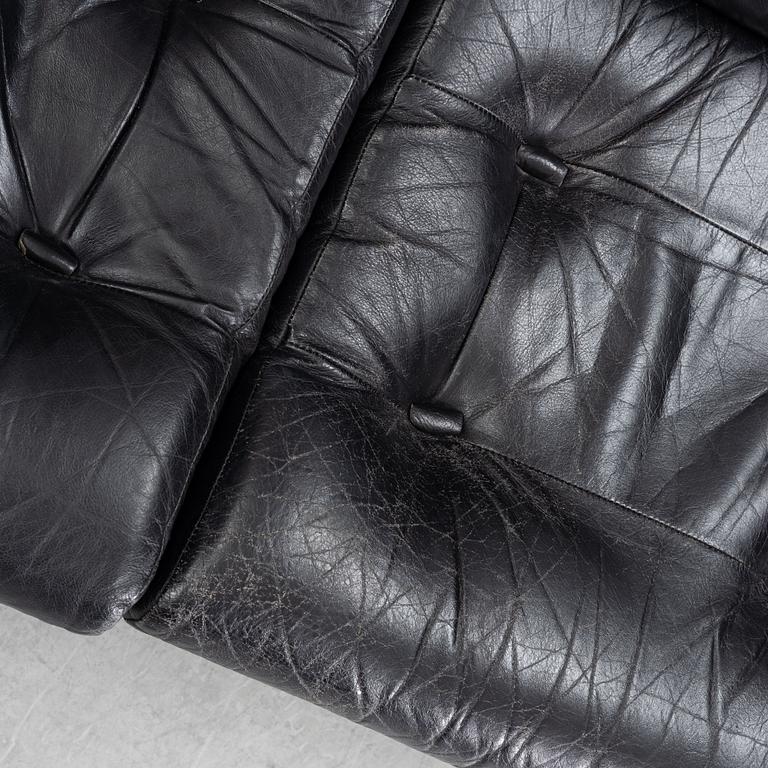 A 1960's leather upholstered 'Kadia' sofa  by Tim Bates for Pieff.