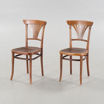 THONET, stolar, ett par, 1900-talets början.