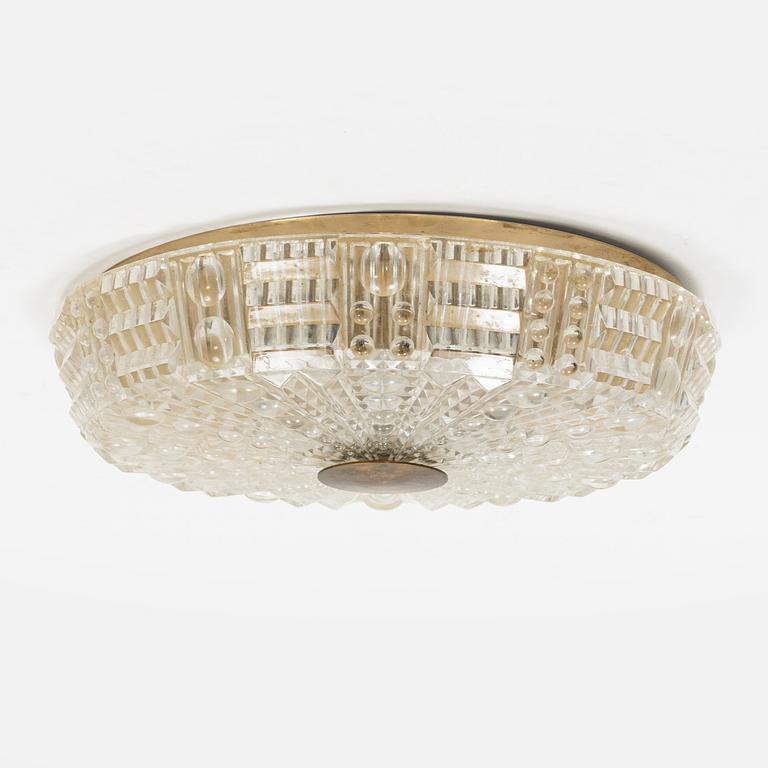 Carl Fagerlund, a glass ceiling light, Orrefors.