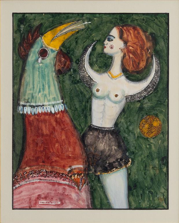 Max Walter Svanberg, Woman and Bird.