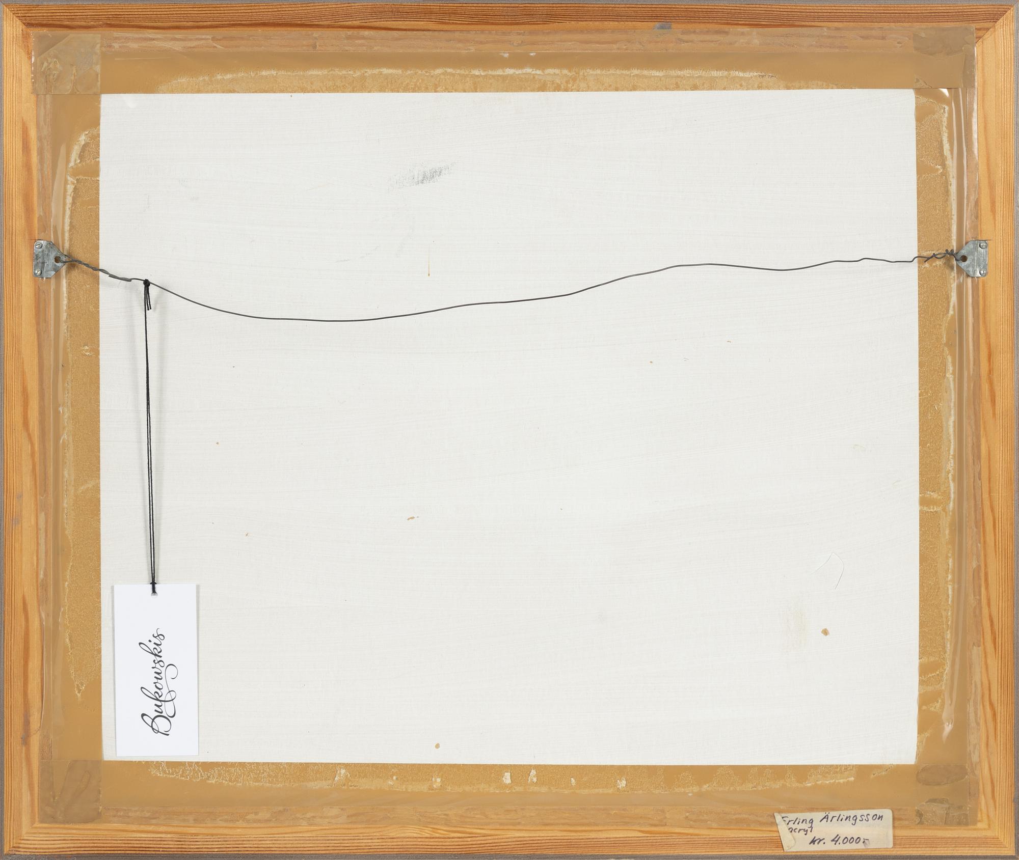 Erling Ärlingsson, oil on paper-panel, signed.