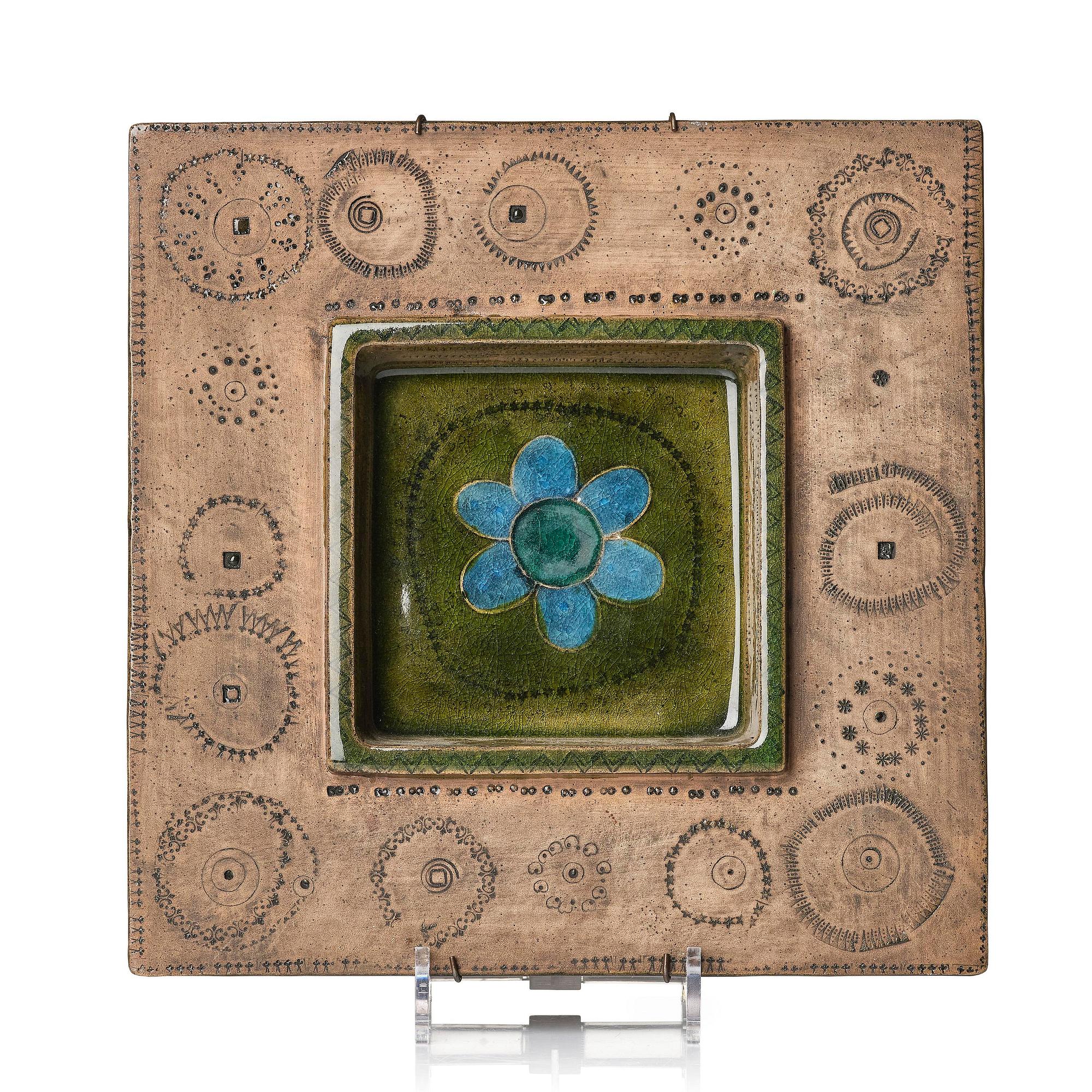 Rut Bryk, a wall relief/plaque, Arabia, Finland ca 1960.