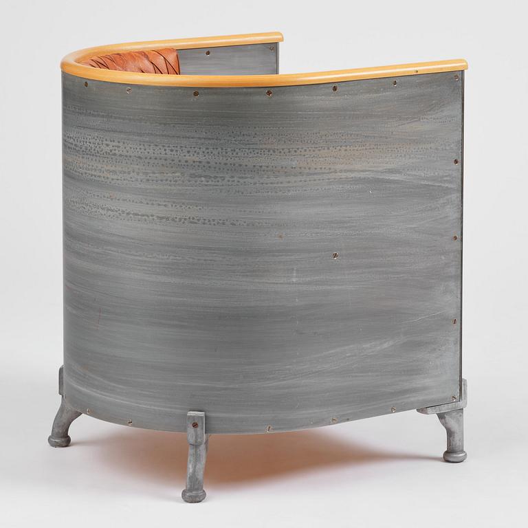 Mats Theselius, an "Aluminiumfåtölj" armchair, ed. 66/200, Källemo, Värnamo, post 1990.