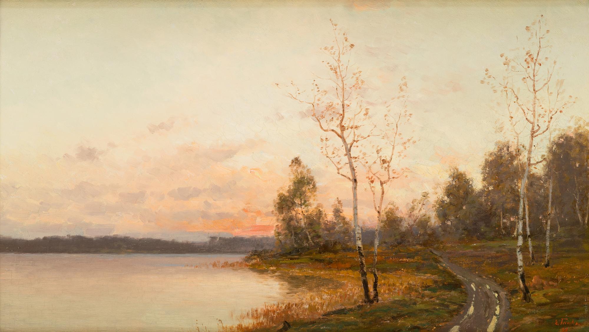 Eugen Taube, Dawn on the shore.