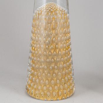 A pair of glass table lights, second half of the 20th Century.