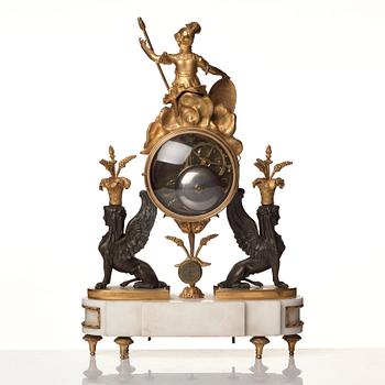 A Louis XVI 18th century mantel clock.