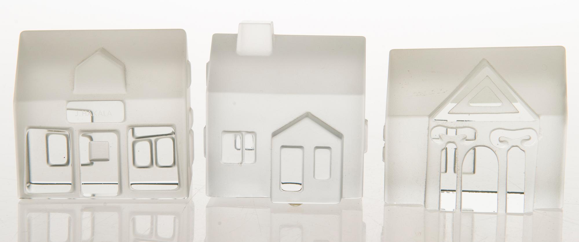 イッタラ village house JORMA VENNOLA JORMA VENNOLA, GLASS SCULPTURES, 7 pcs, 
