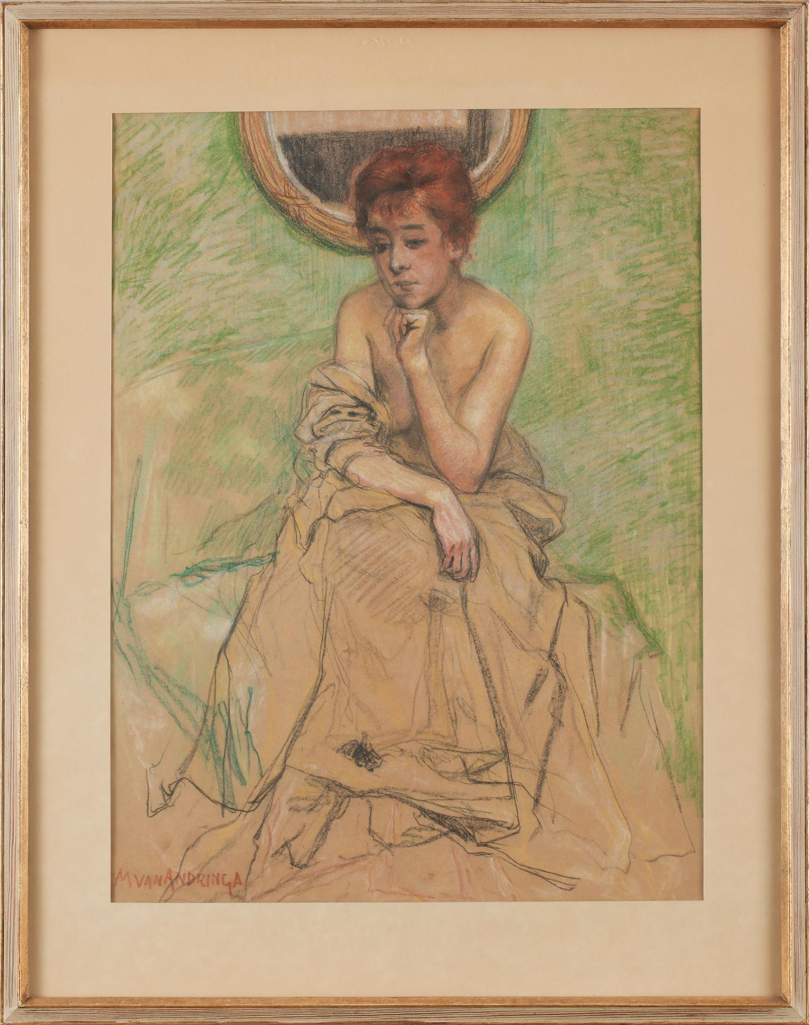 MARTINUS VAN ANDRINGA, pastell, sign.