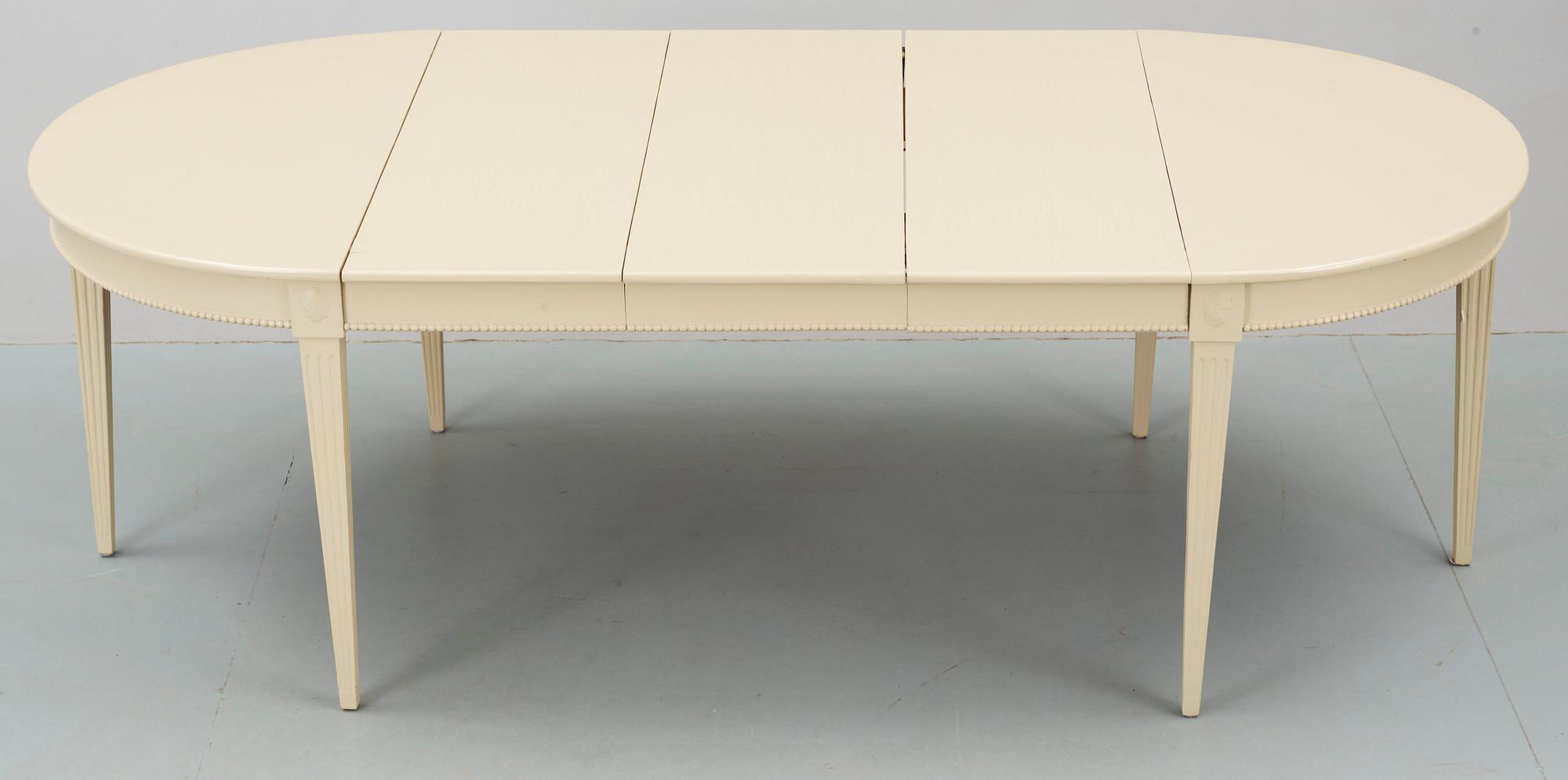 MATSALSGRUPP, 10 delar, gustaviansk stil, 1900-tal.