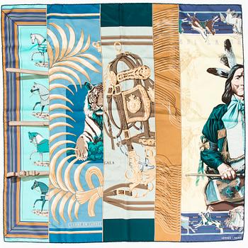 HERMÈS Two Silk Scarves.