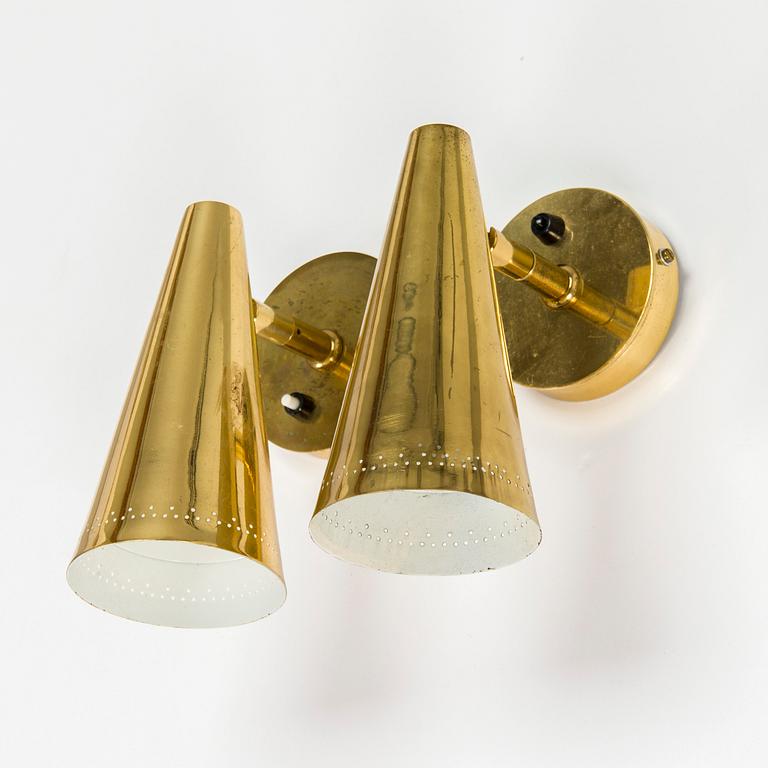A pair of late 20th century wall lights.