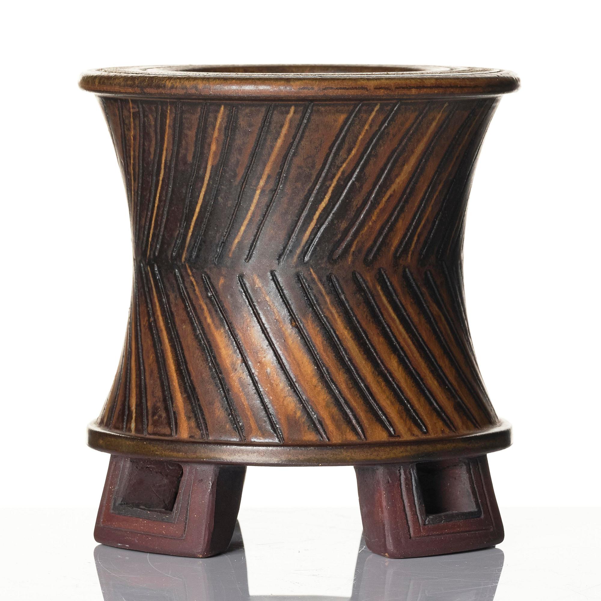 Wilhelm Kåge, a "Farsta" stoneware vase, Gustavsberg Studio, 1959.