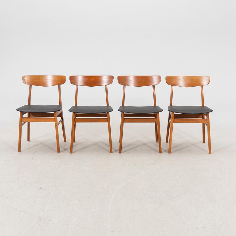 A set of 10 1960s Farstrup teak dining chairs.