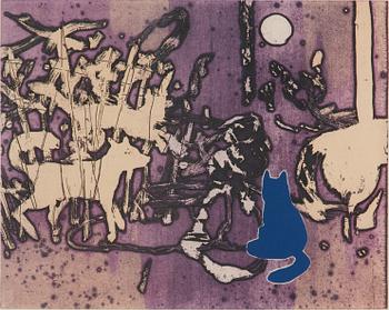 Ernst Billgren, "Blå katt".