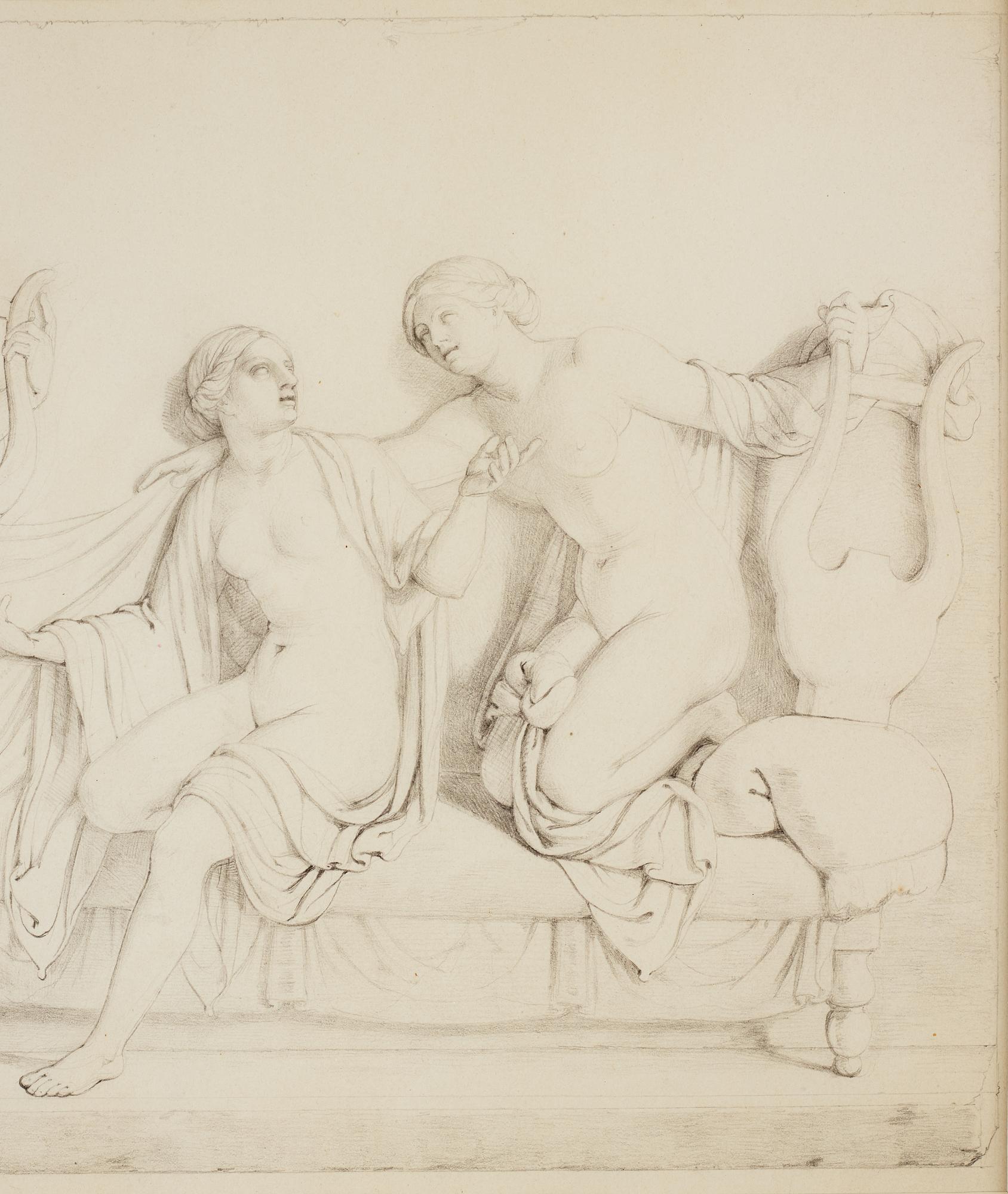 Unknown artist, perhaps Danish , 19th Century,pencil omn paper.