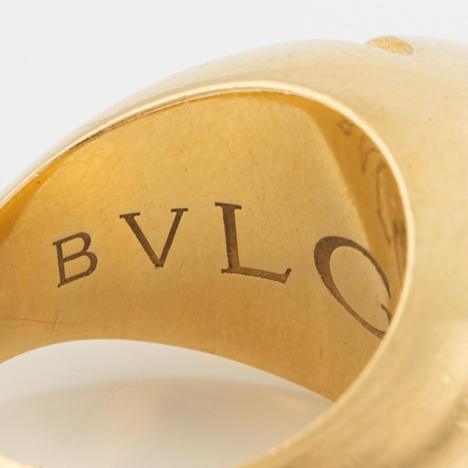 Bulgari, 18K gold ring.