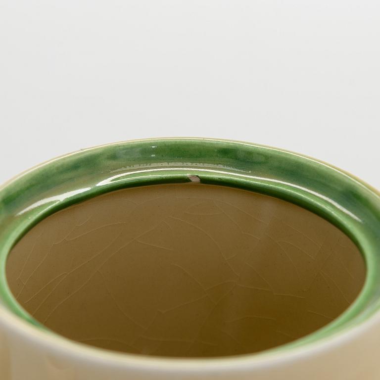 Clarice Cliff, 10-piece coffee service, stamped "Crocus", England.