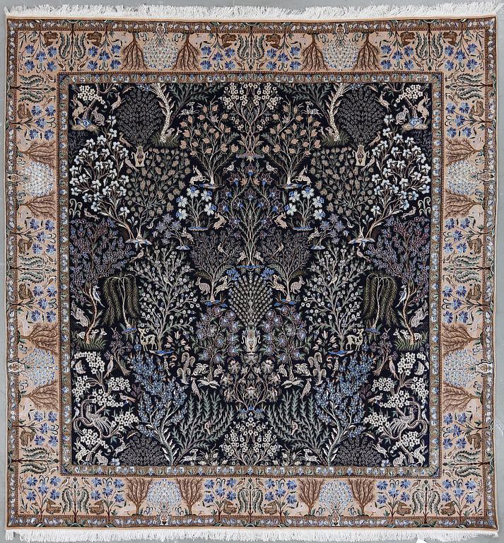 MATTA, sannolikt Nain, figural, part silk, Ca 253x240 cm.