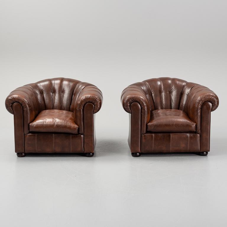 A pair of armchairs, England, Salvale Designs Limited. late 20th century.