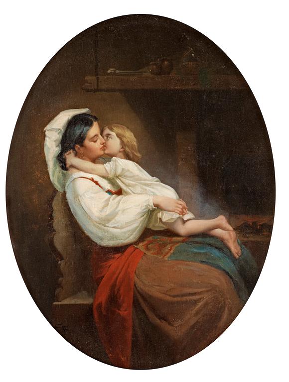Ferdinand Fagerlin, Mor och barn.