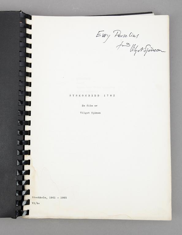 MANUS, "Syskonbädd 1782", Vilgot Sjöman, 1961-1965.