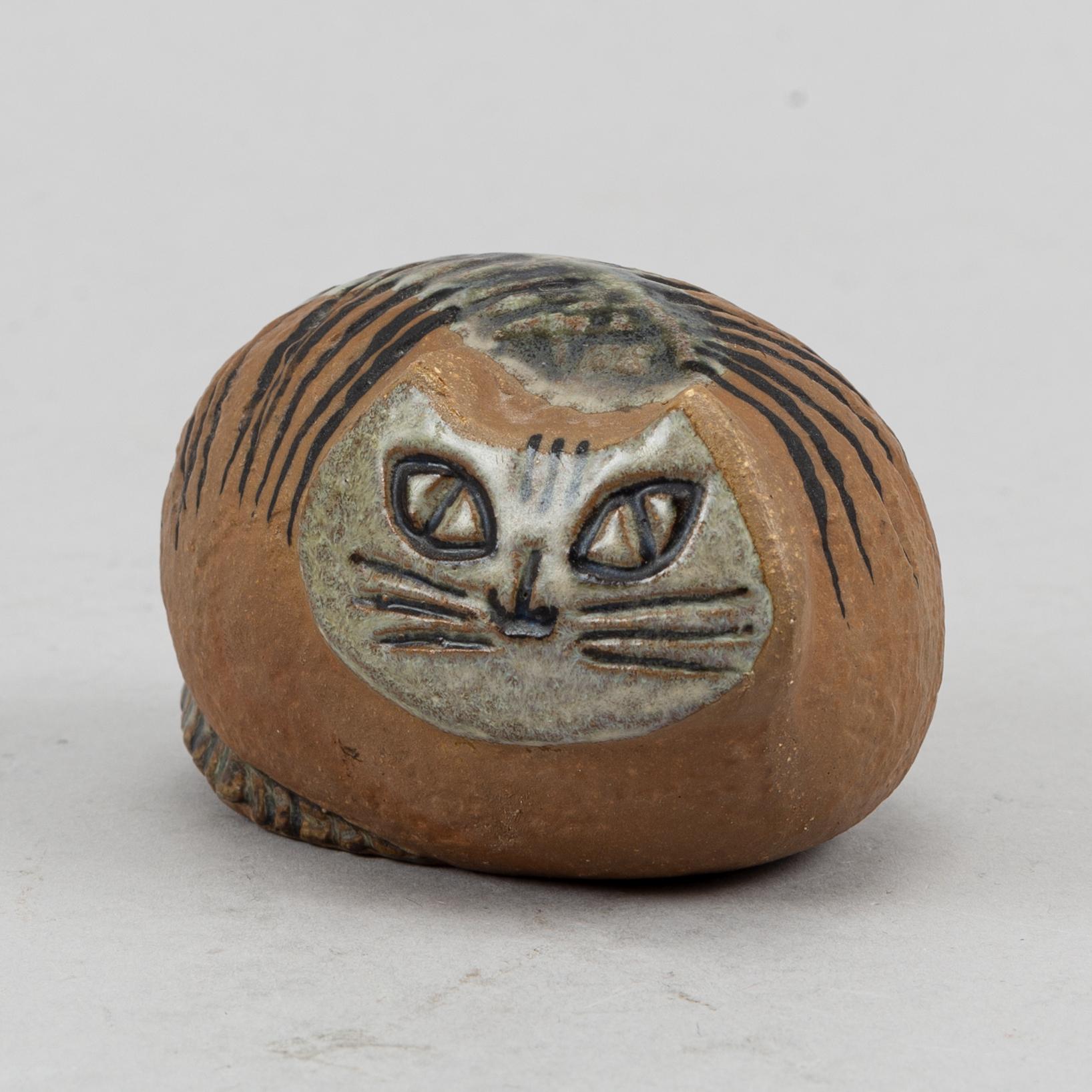 Lisa Larson, two stoneware figurines, Gustavsberg.