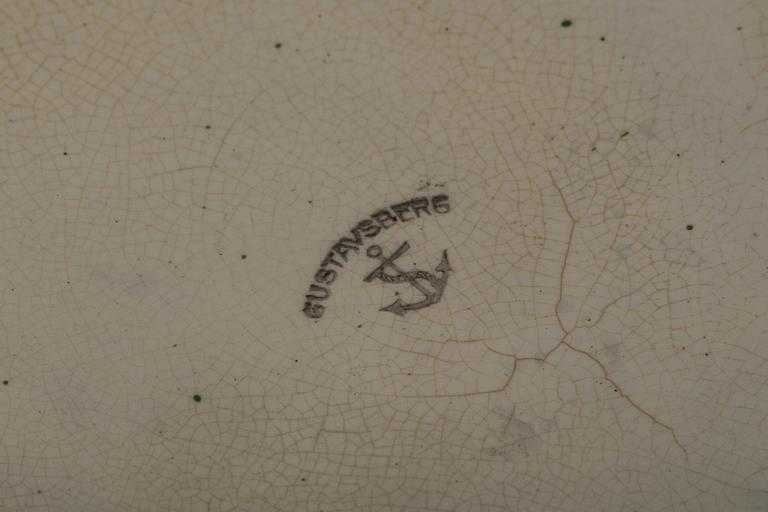 YTTERFORDER, flintgods. 3 st, Gustavsberg.