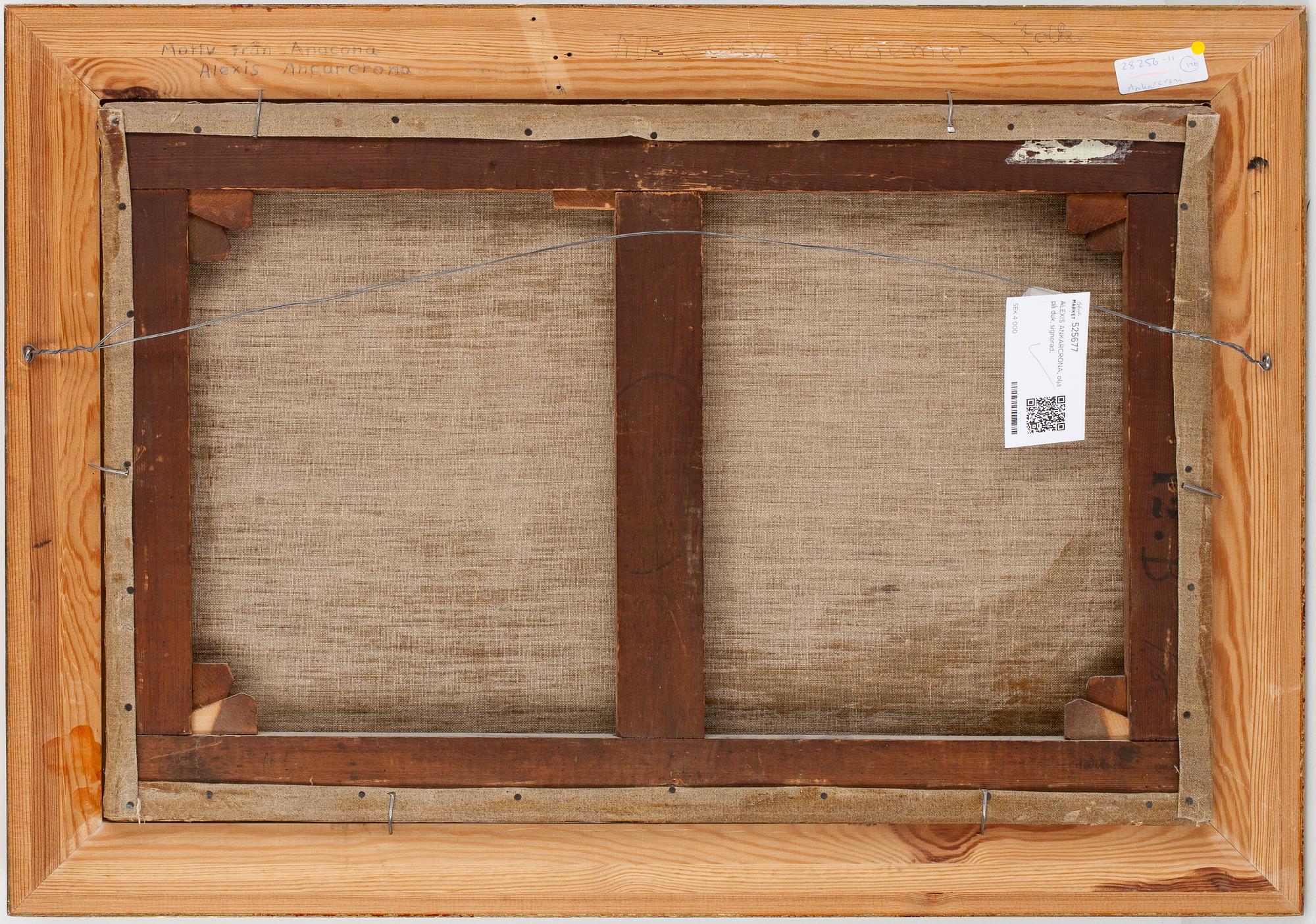 ALEXIS ANKARCRONA, olja på duk, signerad.