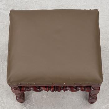 A late-Baroque stool, Sweden, first half of the 18th century.