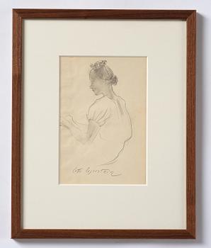Lotte Laserstein, Girl with a wreath and hair up.